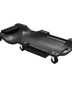 DURHAND Mechanic Vehicle Creeper, Under-Car Rolling Crawler Board, with Headrest, Wheels, Black