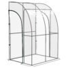 Outsunny 143cm x 118cm Walk-In Lean To Greenhouse, with Accessories