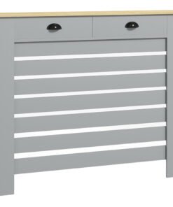HOMCOM 95.5H x 111Wcm Radiator Cover, with Drawer - Grey