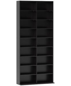 HOMCOM 640 CD Storage Tower - Black
