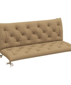 Outsunny Three-Seater Bench Cushion - Khaki
