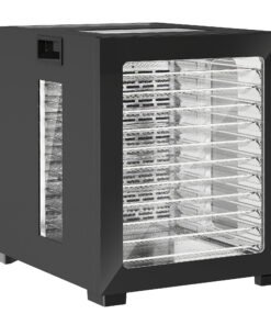 HOMCOM 12-Tray 40-70℃ Food Dehydrator - Black
