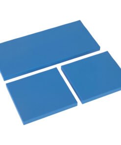 Outsunny Outdoor Seat Cushion Pads for Rattan Furniture, 3 PCs Garden Furniture Cushions, Sky Blue