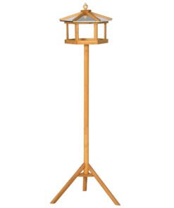PawHut Wooden Bird Table for the garden Feeding Station, 153Hcm
