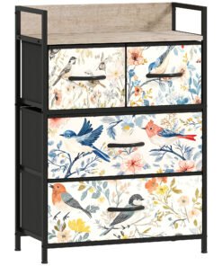 HOMCOM 4-Drawer Chest of Drawers - White