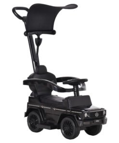 HOMCOM 3 in 1 Kids Children Ride on Push Car Toddler Sliding Car G350 Licensed Walker Foot to Floor Slider Push-Along with Horn Steering Wheel NO POWER Manual, Black