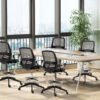 Vinsetto Ergonomic Mesh Back Drafting Chair, Tall Office Chair, Draughtsman Chair with Adjustable Height and Footrest 360 Swivel, Set of 5