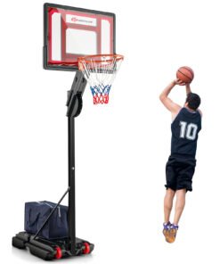 1.55-3.1M Height Adjustable Basketball Hoop with Wheels