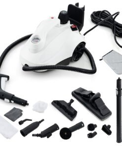 1.8L Steam Cleaner 2000W with 15 Piece Accessory Set-White