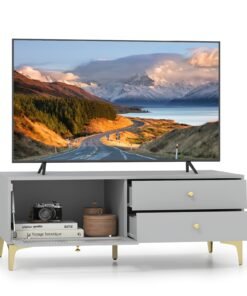 120 cm TV Stand with Compartment for 55-Inch TV-Grey