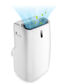 14000 BTU 4-in-1 Portable Air Conditioner with Remote Control and Sleep Mode-White