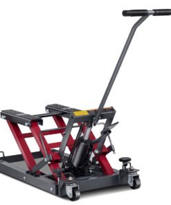 1500 LBS Hydraulic Motorcycle ATV Jack Lift Hoist Jacks Repair Bike Auto Hoists-Red
