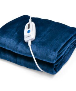 150 x 200 cm Electric Heated Blanket with 4 Heating Levels-Blue