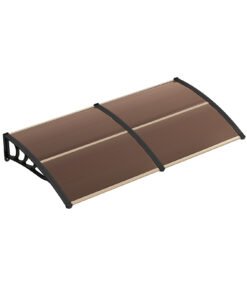 199 x 98 CM Window Door Awning Canopy-Brown
