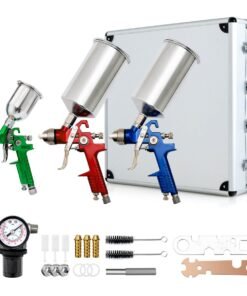 3 HVLP Auto Paint Car Primer Air Spray Gun Kit