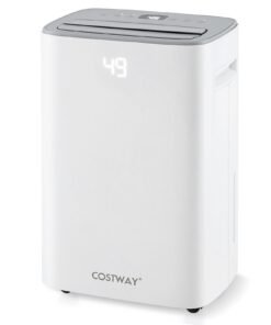 24 L Energy Efficient Dehumidifier with Auto Drain or Manual Drainage-White