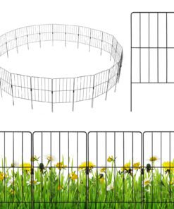 25 Pieces 33 x 61 cm Garden Fence with Rotatable Connector