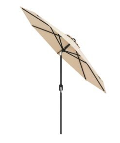 270cm Patio Umbrella Cantilever for Garden and Deck-Beige