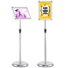 360 Degrees Rotatable A4 Poster Stand with Adjustable Height-Silver