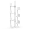 8-Tiers Floor Standing Tree Shaped Bookshelf-White