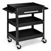 3-Tray Rolling Utility Cart Tool Organiser Trolley