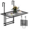Hanging Foldable Table Floating Desk Planter with Holder