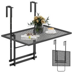 Hanging Foldable Table Floating Desk Planter with Holder