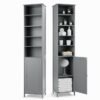 7-Tier Tall Freestanding Cabinet-Grey