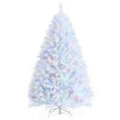 150CM White Hinged Artificial Christmas Tree with 792 Tips