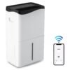 Portable 50L/Day Dehumidifier with App and Wifi for Home Damp-White