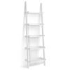5-Tier Wall Shelf Display Bookcase-White