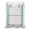 Garden Grow Green House with 4 Shelves and Roll-up Zippered Door
