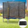 HOMCOM 10ft Trampoline Net Replacement Enclosure, Black