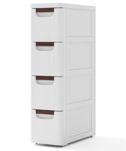 3/4/5/6-Drawer Narrow Storage Cabinet for Small Space-4-Tier