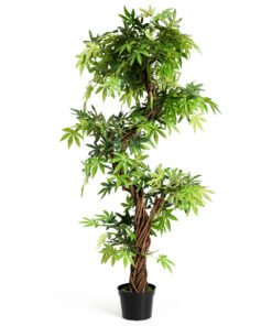 5-Feet Artificial Keel Red Vine Bonsai for House Garden Patio