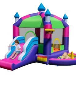 5-in-1 Jumping Air Bounce Castle with Sun Roof