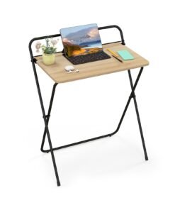 60CM Folding Computer Desk with Tablet Bracket-Natural