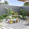 Outsunny Tunnel Greenhouse Green Grow House for Garden Outdoor, Steel Frame, PVC Cover, Transparent, 200 x 100 x 80cm