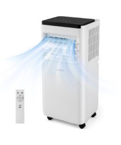 7000 BTU Portable Air Conditioner with Remote and Window Vent Kit-White