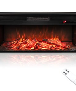 86 cm 5000 BTU Recessed Electric Fireplace Insert with Remote Control