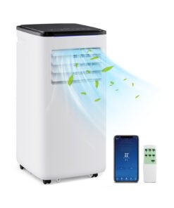 9000 BTU 4-in-1 Portable Air Conditioner with App Control and Sleep Mode-White