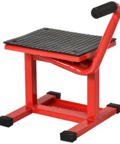 DURHAND Steel Motorbike Jack Lift, 27.5 / 39.5 H cm - Red