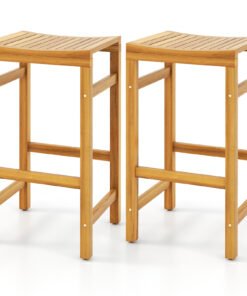 76cm Height Bar Chair with Saddle Shaped Seat and Sturdy Footrest