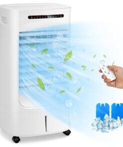 3-in-1 Evaporative Air Cooler with Fan and Humidifier-White