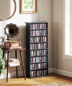 HOMCOM 360 CD Storage Unit - Black