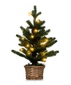 Pre-lit Artificial Mini Christmas Tree with 96 Branch Tips