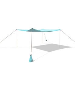 Beach Canopy Shields 300 x 300 cm Beach Tent Sun Shelter Fit 6-8 People-Green