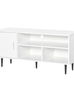 HOMCOM TV Stand Cabinet for TVs up to 60 Inches - White