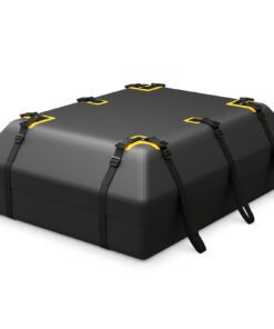 600L Car Roof Bag for All Vehicles with/without Racks-Black
