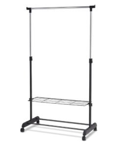 92cm-168cm Clothes Rack with Shoe Rack and Clothes Rail